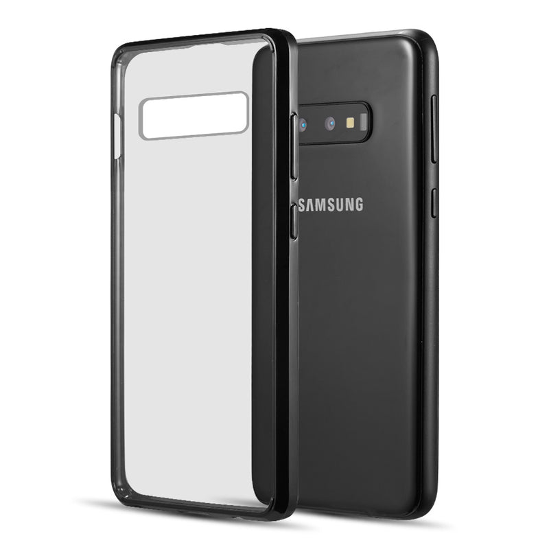 SAMSUNG GALAXY S10E FUSION CANDY TPU WITH CLEAR ACRYLIC BACK - BLACK