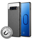 SAMSUNG GALAXY S10 PLUS CARBON METALLIC FUSION CANDY CASE TPUWITH CARBON FIBER FINISH - BLACK