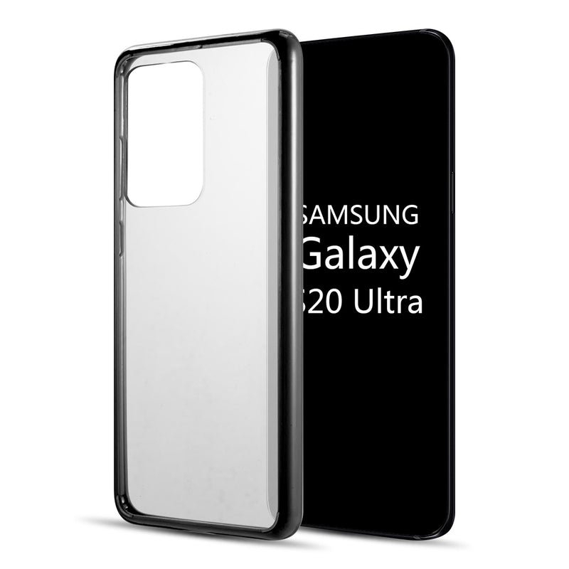 SAMSUNG GALAXY S20 ULTRA (6.9") FUSION CANDY TPU WITH CLEAR ACRYLIC BACK - BLACK