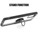 SAMSUNG GALAXY S20 CARBON FIBER FRAME  CASE ACRYLIC PLATE MAGNET STAND BLACK