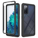TOUGH FUSION-X CLEAR RUGGED TPU BUMPER WITH HARD PC CLEAR BACK SHOCKPROOF FOR SAMSUNG GALAXY S20 FE - BLACK