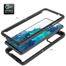 SAMSUNG GALAXY S20 FE FUSION-X CLEAR RUGGED TPU BUMPER W/ HARD CLEAR BACK BLACK