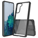 FUSION CANDY TPU WITH CLEAR ACRYLIC BACK FOR SAMSUNG GALAXY S21  - BLACK