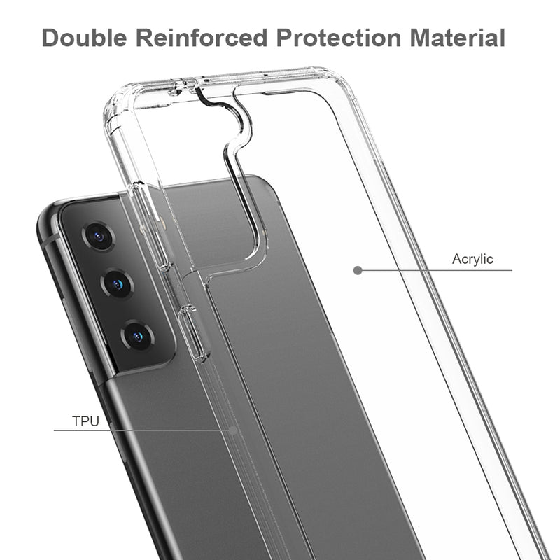 FUSION CANDY TPU WITH CLEAR ACRYLIC BACK FOR SAMSUNG GALAXY S21+
