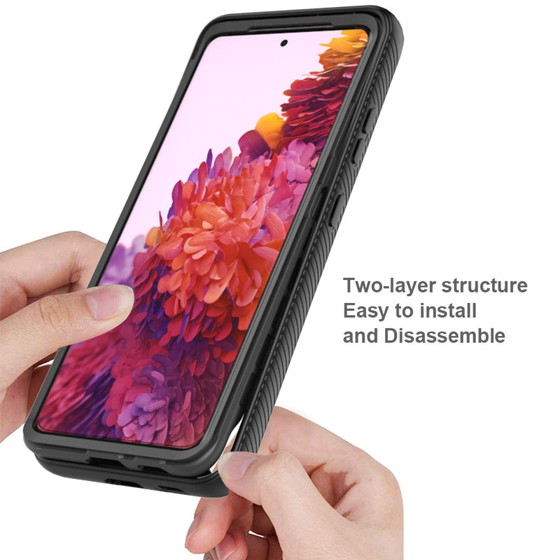 SAMSUNG GALAXY S21 ULTRA CLEAR RUGGED TPU BUMPER CLEAR BACK SHOCKPROOF BLACK