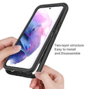 TOUGH FUSION-X CLEAR BUMPER HARD CLEAR BACK SHOCKPROOF SAMSUNG GALAXY S22-BLACK