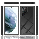 TOUGH FUSION-X CLEAR BUMPER HARD CLEAR SHOCKPROOF SAMSUNG GALAXY S22 ULTRA-BLACK