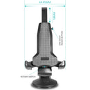 #53 UNIVERSAL WINDSHIELD CAR HOLDER FOR GPS / MOBILE PHONE - BLACK