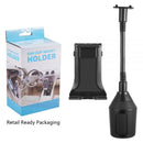 UNIVERSAL PHONE/TABLET CAR MOUNT W/ GOOSENECK ADJUSTABLE ARM & ROTATABLE CRADLE