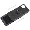 for IPHONE 11 PRO CUBE RUGGED COMBO CASE HOLSTER CLIP RING STAND MAGNETIC BACK