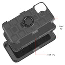 for IPHONE 11 PRO CUBE RUGGED COMBO CASE HOLSTER CLIP RING STAND MAGNETIC BACK