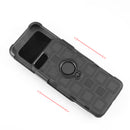 IPHONE 8/7/6 PLUS CUBE RUGGED BELT CLIP CASE W/ RING STAND - BLACK