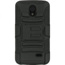 LG LUCID 3 (LG VS876) HYBRID CASE BLACK SKIN+BLACK PC WITH H