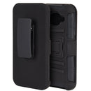 SAMSUNG GALAXY J5 HYBRID CASE BLACK SKIN + BLACK PC WITH H STYLE STAND