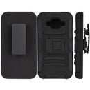 HYBRID CASE BLACK SKIN CASE FOR SAMSUNG GALAXY J5 WITH H STYLE STAND