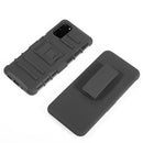 SAMSUNG GALAXY S20(6.2) HYBRID CASE BLACK SKIN + BLACK PC WITH H STYLE STAND