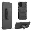 SAMSUNG GALAXY S20 PLUS HYBRID CASE BLACK SKIN + BLACK PC WITH H STYLE STAND