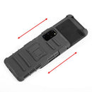 SAMSUNG GALAXY S20 PLUS HYBRID CASE BLACK SKIN + BLACK PC WITH H STYLE STAND