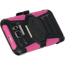 SAMSUNG GALAXY S6 HYBRID OCTAGON HOT PINK SILICONE+BLACK PC