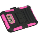 SAMSUNG GALAXY S6 EDGE HYBRID CASE HOT PINK SKIN+BLACK PC