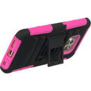 SAMSUNG GALAXY S6 EDGE HYBRID CASE HOT PINK SKIN+BLACK PC