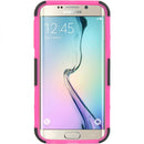 SAMSUNG GALAXY S6 EDGE HYBRID CASE HOT PINK SKIN+BLACK PC