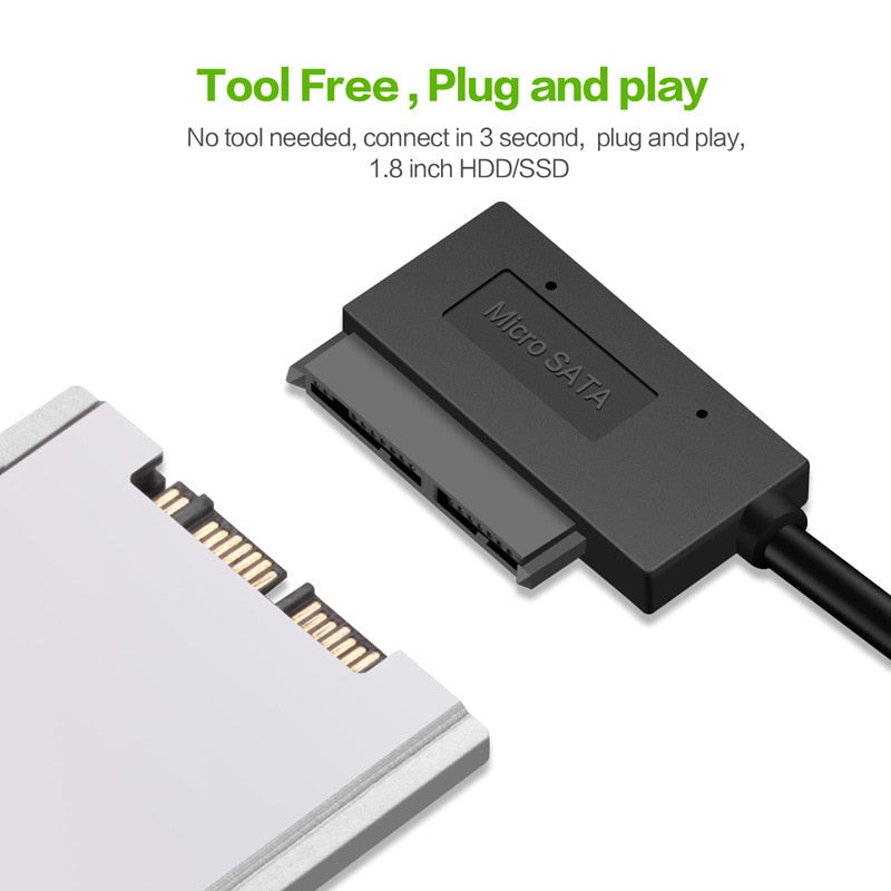 USB 3.0 SATA 3 Adapter 6 Gbps 2.5" Hard Drive 22 Pin Sata III
