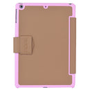 Incipio Lexington Stylish Vegan Leather Case with Kickstand for iPad, Tan/Pink