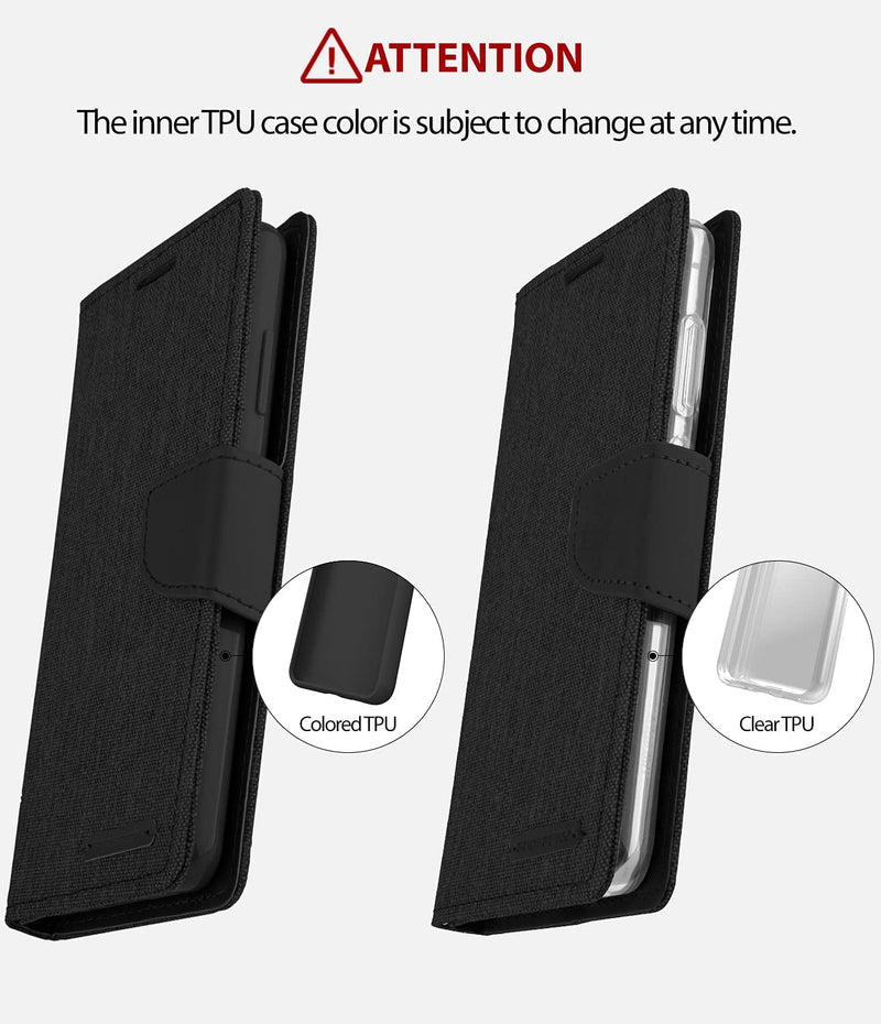 Goospery Canvas Wallet for iPhone 6 Plus / 7 Plus / 8 Plus Case Denim Stand Flip Cover