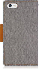 Goospery Canvas Wallet for iPhone 6 Plus / 7 Plus / 8 Plus Case Denim Stand Flip Cover