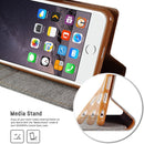 Goospery Canvas Wallet for iPhone 6 Plus / 7 Plus / 8 Plus Case Denim Stand Flip Cover