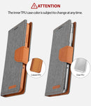 Goospery Canvas Wallet for iPhone 6 Plus / 7 Plus / 8 Plus Case Denim Stand Flip Cover