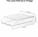 SimplyASP Tech UNIVERSAL 1 LAYER EGG STORAGE TRAY CLEAR Holds 18 Eggs