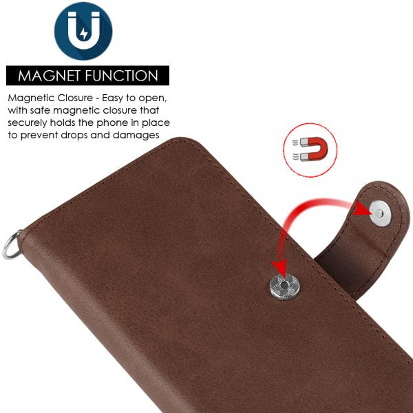 UNIVERSAL FLIP WALLET LEATHER JACKET FOR MOBILE PHONE (COMBO PIECE)