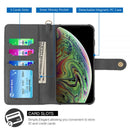 LUXMO NAPA LEATHER DETACHABLE WALLET CASE ID EXTRA SLOTS IPHONE 11 PRO