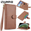 LUXMO NAPA LEATHER DETACHABLE WALLET CASE ID EXTRA SLOTS IPHONE 11 PRO