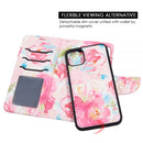 IPHONE 11 PRO MAX TRNDY COLLECTION LEATHER FLIP WALLET WITH DETACHABLE CASE