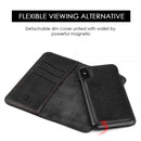 THE LUXURY GENTLEMAN MAGNETIC FLIP LEATHER WALLET CASE FOR IPHONE XS MAX