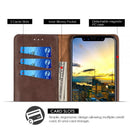 THE LUXURY GENTLEMAN MAGNETIC FLIP LEATHER WALLET CASE FOR IPHONE XS MAX
