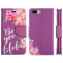 FOR IPHONE 8 / 7 PLUS TRNDY LEATHER FLIP WALLET CASE - BE-YOU-TIFUL