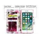 FOR IPHONE 8 / 7 PLUS TRNDY LEATHER FLIP WALLET CASE - BE-YOU-TIFUL