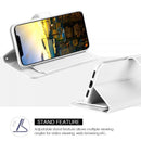 FOR IPHONE XS / X COMPARTMENT CARD SLOTS WALLET POUCH - WHITE