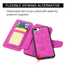 LUXURY 2 SERIES FLIP WALLET CASE FOR IPHONE 8 / 7  PLUS - HOT PINK