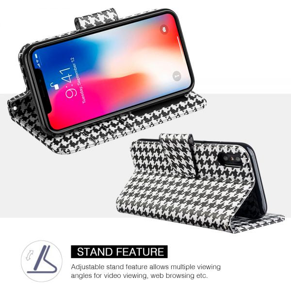 THE TRNDY LEATHER FLIP WALLET CASE FOR IPHONE XS / X