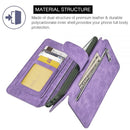 THE LUXURY 2 SERIES FLIP WALLET CASE FOR IPHONE XS / X - PURPLE
