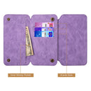 THE LUXURY 2 SERIES FLIP WALLET CASE FOR IPHONE XS / X - PURPLE