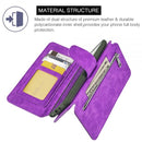 THE LUXURY 2 SERIES FLIP WALLET CASE FOR IPHONE XS / X - PURPLE