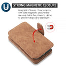 THE LUXURY 2 SERIES FLIP WALLET CASE FOR IPHONE XS MAX BROWN