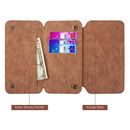 THE LUXURY 2 SERIES FLIP WALLET CASE FOR IPHONE XS MAX BROWN