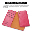 FOR IPHONE XS MAX LUXURY GENTLEMAN MAGNETIC FLIP LEATHER WALLET CASE - RED